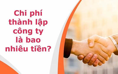 Chi phí thành lập công ty Chi phí thành lập công ty