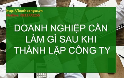 LÀM GÌ SAU KHI THÀNH LẬP CÔNG TY LÀM GÌ SAU KHI THÀNH LẬP CÔNG TY